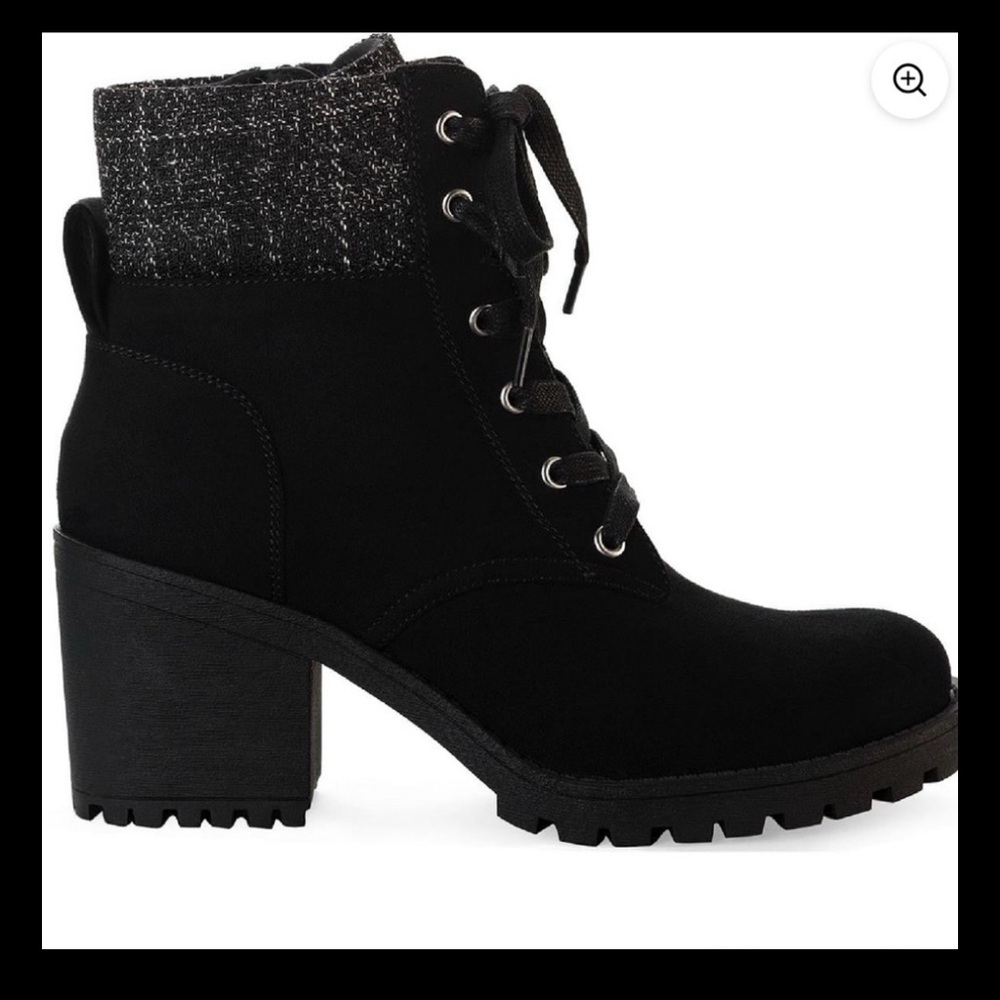 Sun + Stone Black Lace Up Boots BNWT no box - Picture 2 of 13